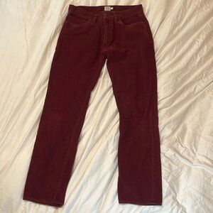 J. Crew red corduroy pants